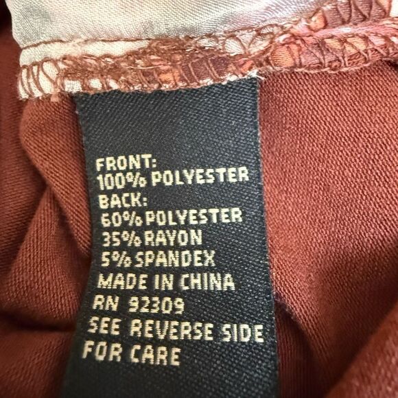 DG2 by Diane Gilman Mixed-Media Double Layer Tank blouse animal print XS NWT - Picture 5 of 7